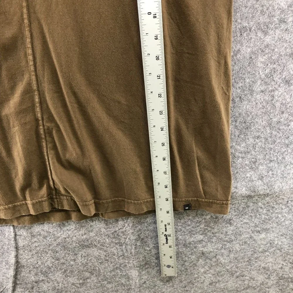 Urban Outfitters Modern Fit‎ T Shirt Mens XS Exposed Seam Brown Short Sleeve